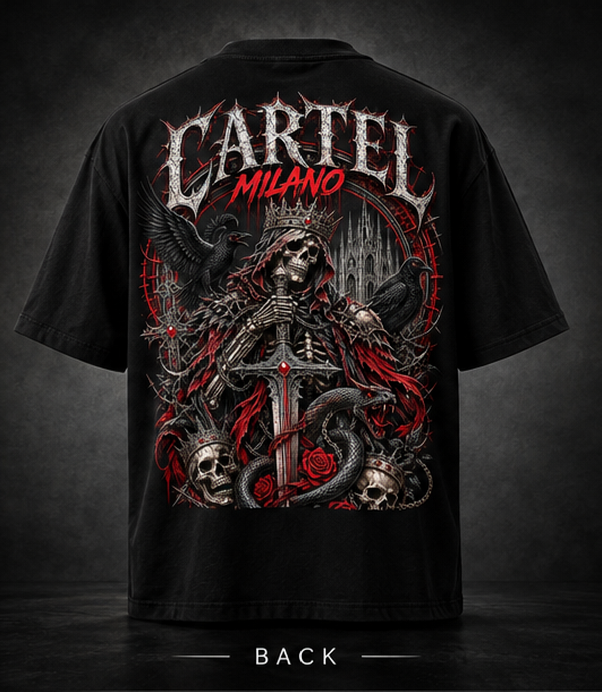 Cartel Milano Skeleton Legacy Oversized T-Shirt