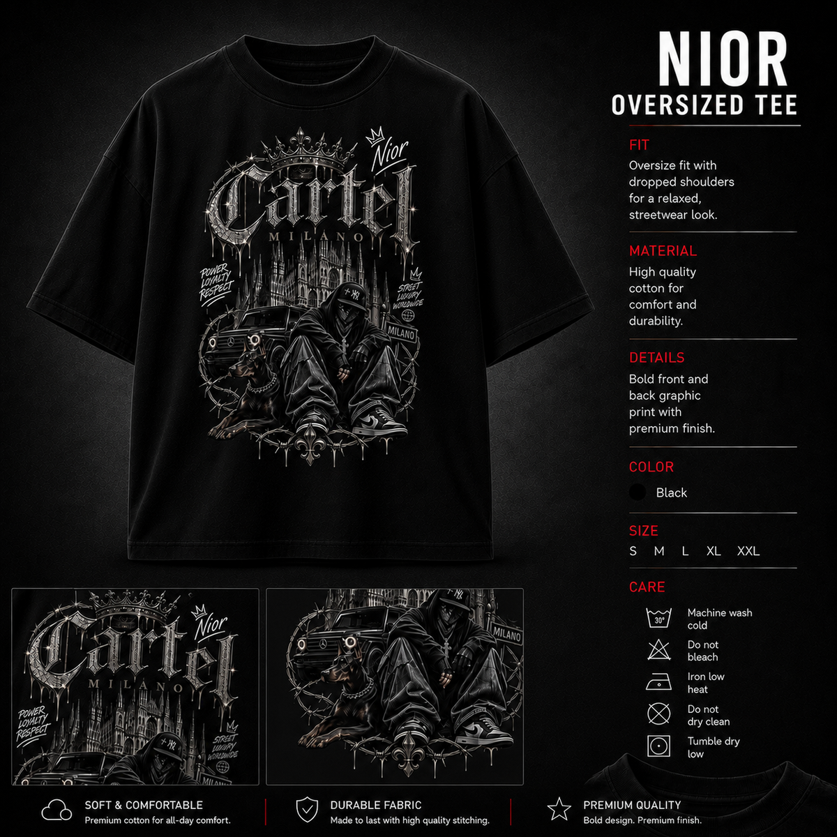 Cartel Milano Nior oversized t-shirt