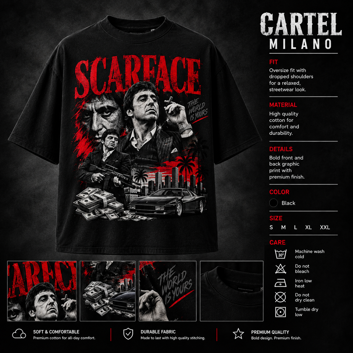 Scarface Empire Oversized T-shirt